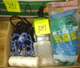 PLASTIC CASES,, ROPE, ETC.