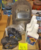 NOS TOW KOOL TRANSMISSION FLUID,, QUENCH RADIATOR ADDITIVE, WELDING HELMET - PICK UP ONLY