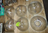 VINTAGE CLEAR GLASS LIGHT SHADES - PICK UP ONLY