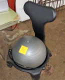 OFFICE CHAIR with EXERCISE BALL - PICK UP ONLY