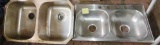 2 STAINLESS STEEL SINKS - PICK UP ONLY