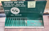 VINTAGE OIL SEAL DISPLAY - PICK UP ONLY