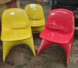 VINTAGE CHILDREN''S HARD PLASTIC CHAIRS - PICK UP ONLY