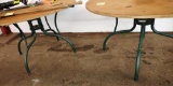 2 ROUND METAL BASE TABLES - PICK UP ONLY