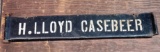 VINTAGE DOUBLE SIDED NAME PLATE