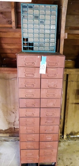 24 DRAWER PARTS CABINET, ETC. - PICK UP ONLY