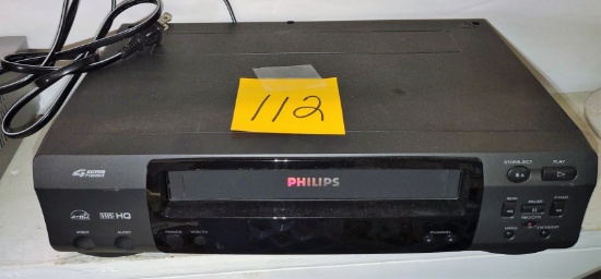 PHILLIPS VHS PLAYER - PICK UP ONLY