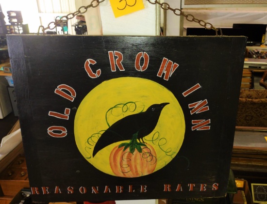 "OLD CROW'S INN" SIGN- PICK UP ONLY