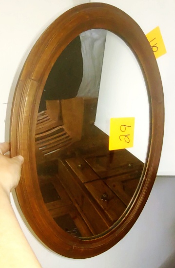 WOODEN FRAMED MIRROR - PICK UP ONLY