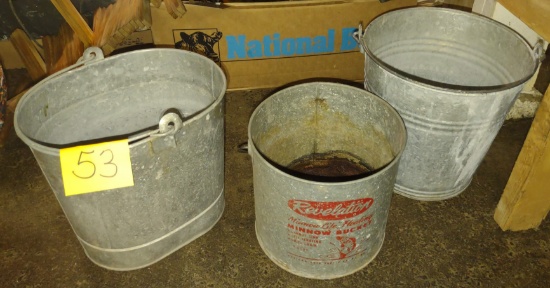 GALVANIZED BUCKETS - PICK UP ONLY