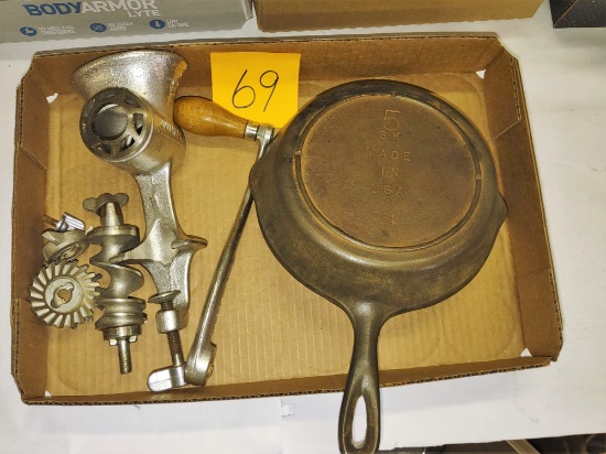 CI SKILLET & GRINDER - PICK UP ONLY