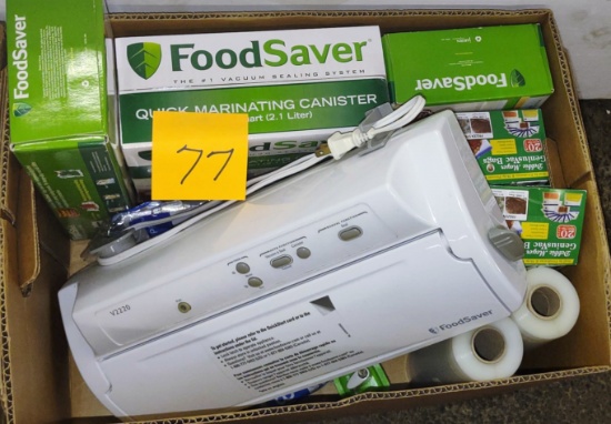 FOOD SAVER & BAGS - PICK UP ONLY
