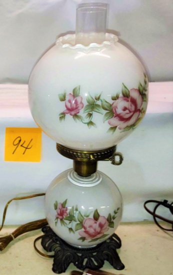 HAND DECORATED LAMP - PICK UP ONLY