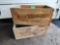(2) VINTAGE WOODEN DOVE-TAILED HERCULES BLASTING CAPS CRATES - PICK UP ONLY