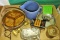 VINTAGE ASHTRAYS, DOOR KNOBS, ETC. - PICK UP ONLY