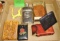 VINTGE WALLETS, CIG. CASES, FLASK, ETC.