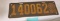 1918 LICENSE PLATE