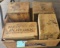 4 VINTAGE WOODEN DOVE-TAILED HERCULES HIGH EXPLOSIVE POWDER CRATES - PICK UP ONLY