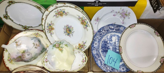 DINNER PLATES with NORITAKE & OTHER MISC. PORCELAIN DISHES - PICK UP ONLY