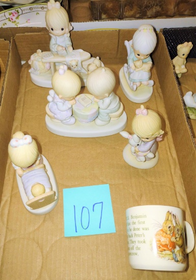 JONATHON & DAVID FIGURINES & BEATRIX POTTER MUG