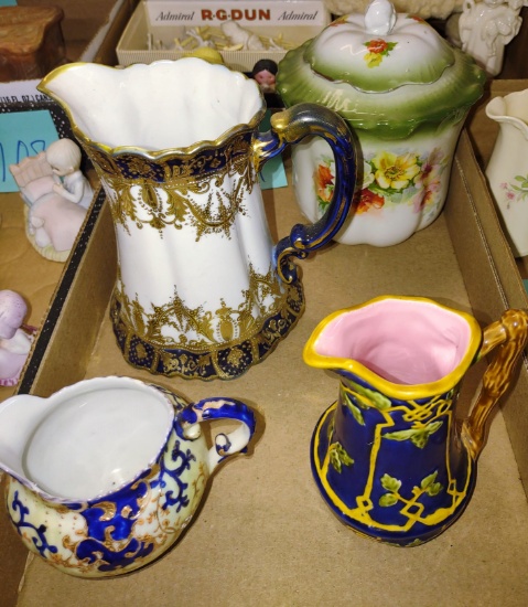 PORCELAIN PITCHERS, ETC. - PICK UP ONLY