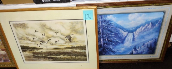 LARGE FRAMED ARTWORK- PICK UP ONLY