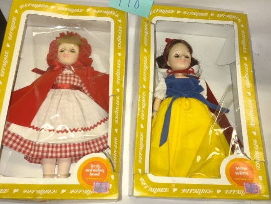 EFFANBEE DOLLS (Snow White & Red Riding Hood)-PICK UP ONLY
