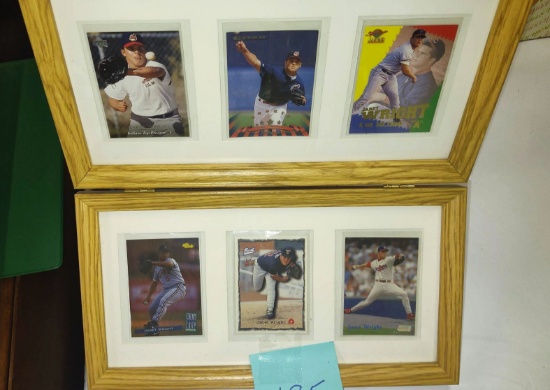 BASEBALL - FRAMED JARET WRIGHT CARDS