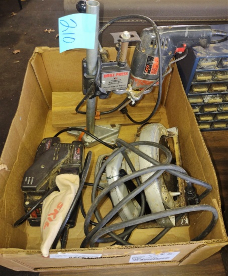 SKIL DRILL PRESS, SAW & SANDER - PICK UP ONLY