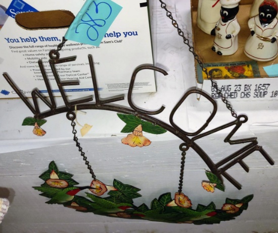 WELCOME DECORATIVE METALWARE - PICK UP ONLY
