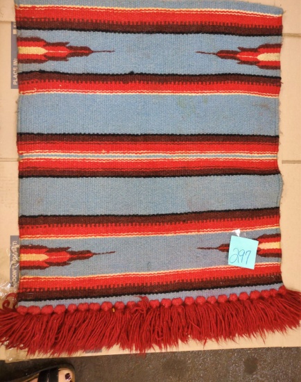 VINTAGE MEXICAN RUG WALL ART - PICK UP ONLY