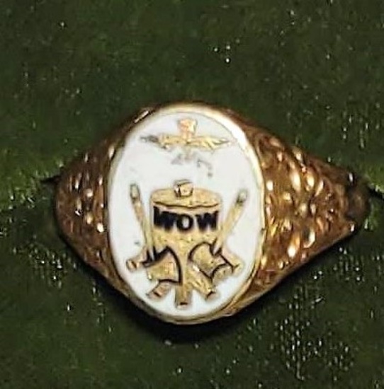 VINTAGE WOODMEN OF THE WORLD RING