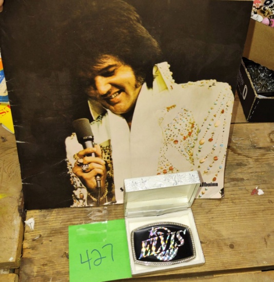 ELVIS BELT BUCKLE & BOOKLET