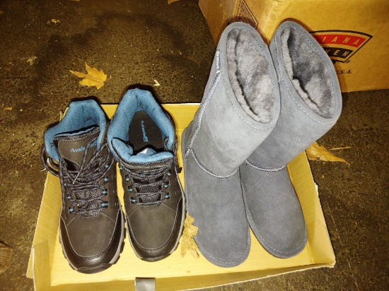 SIZE 9 BEARPAW & AVALANCHE BOOTS (Smell a little smoky) - PICK UP ONLY