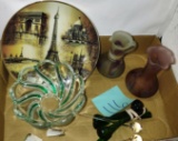 ART GLASS, PARIS PLATE, ETC.