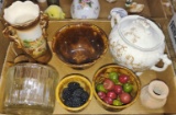 VINTAGE YELLOW WARE, ETC. 