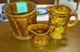 BENNINGTON - ROCKINGHAM YELLOW WARE ITEMS 