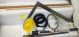 GROUP OF MISC. TOOLS & WHEELS -  PICK UP ONLY