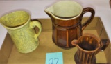STONEWARE PITCHERS (Nice condition) - PICK UP ONLY