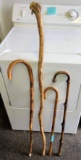 WOODEN CANES & WALKING STICK - PICK UP ONLY