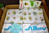 VINTAGE SEALED SHEETS & STRAWBERRY PILLOWCASES
