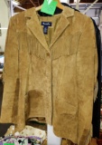 DENIM & CO. TASSEL JACKET (Lg - Smells a bit smoky)