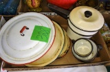 VINTAGE MISCELLANEOUS ENAMELWARE - PICK UP ONLY