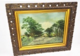 ANTIQUE FRAMED SHEPHERD PRINT - PICK UP ONLY
