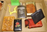 VINTGE WALLETS, CIG. CASES, FLASK, ETC.