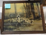 FRAMED SHEEP PRINT - PICK UP ONLY