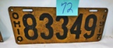 1917 LICENSE PLATE