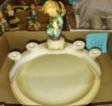 GOEBEL CANDLEHOLDER & UNDERPLATE