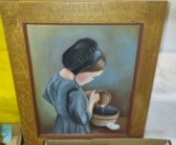 YOUNG AMISH GIRL PAINTING - PICK UP ONLY