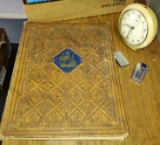 VINTAGE ATLAS, CLOCK, LIGHTERS - PICK UP ONLY